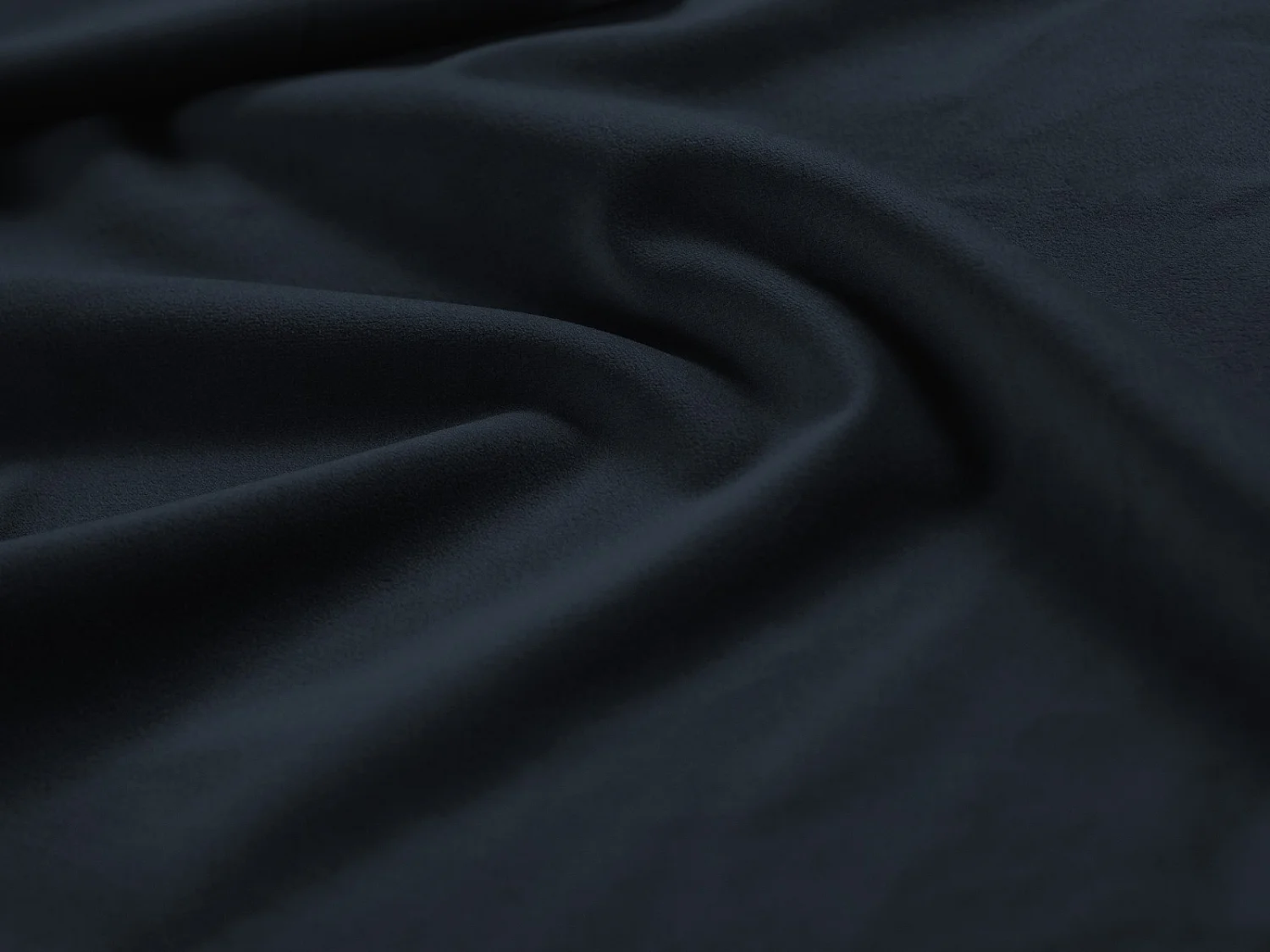 Cosmopolitan Design - Puf "Vienna" de terciopelo azul oscuro - 100x80x43cm
