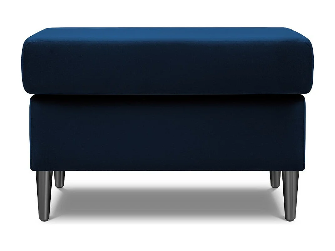 Cosmopolitan Design - Pufe "Kyoto" em veludo azul real - 70x70x45cm