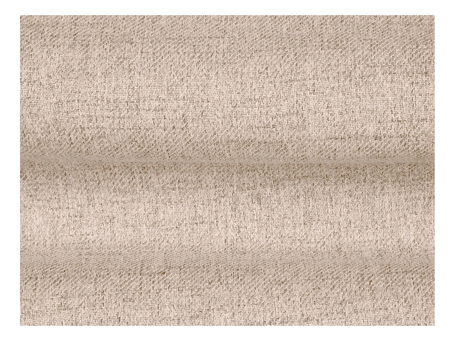 Cosmopolitan Design - Canapé "Bali" 4 places en tissu structurel beige - 217x92x75cm