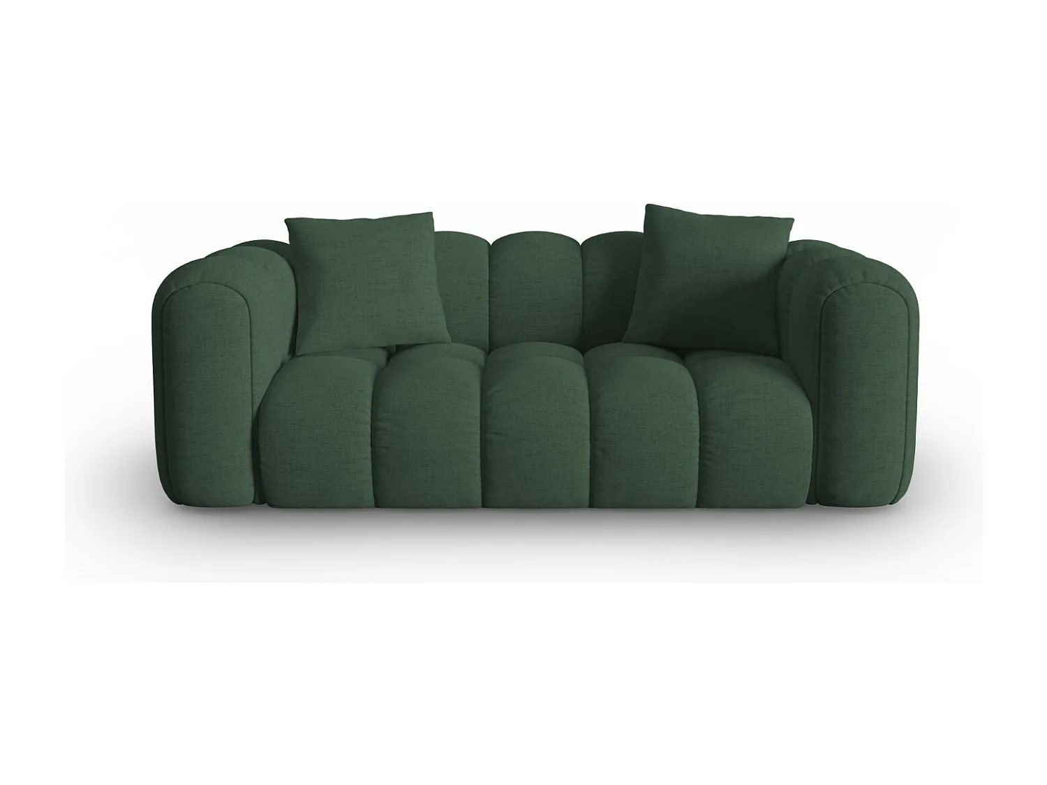 CXL by Christian Lacroix - Bank "Clotilde" 2 zitplaatsen, Structurele stof, Zeegroen - 208x94x70cm