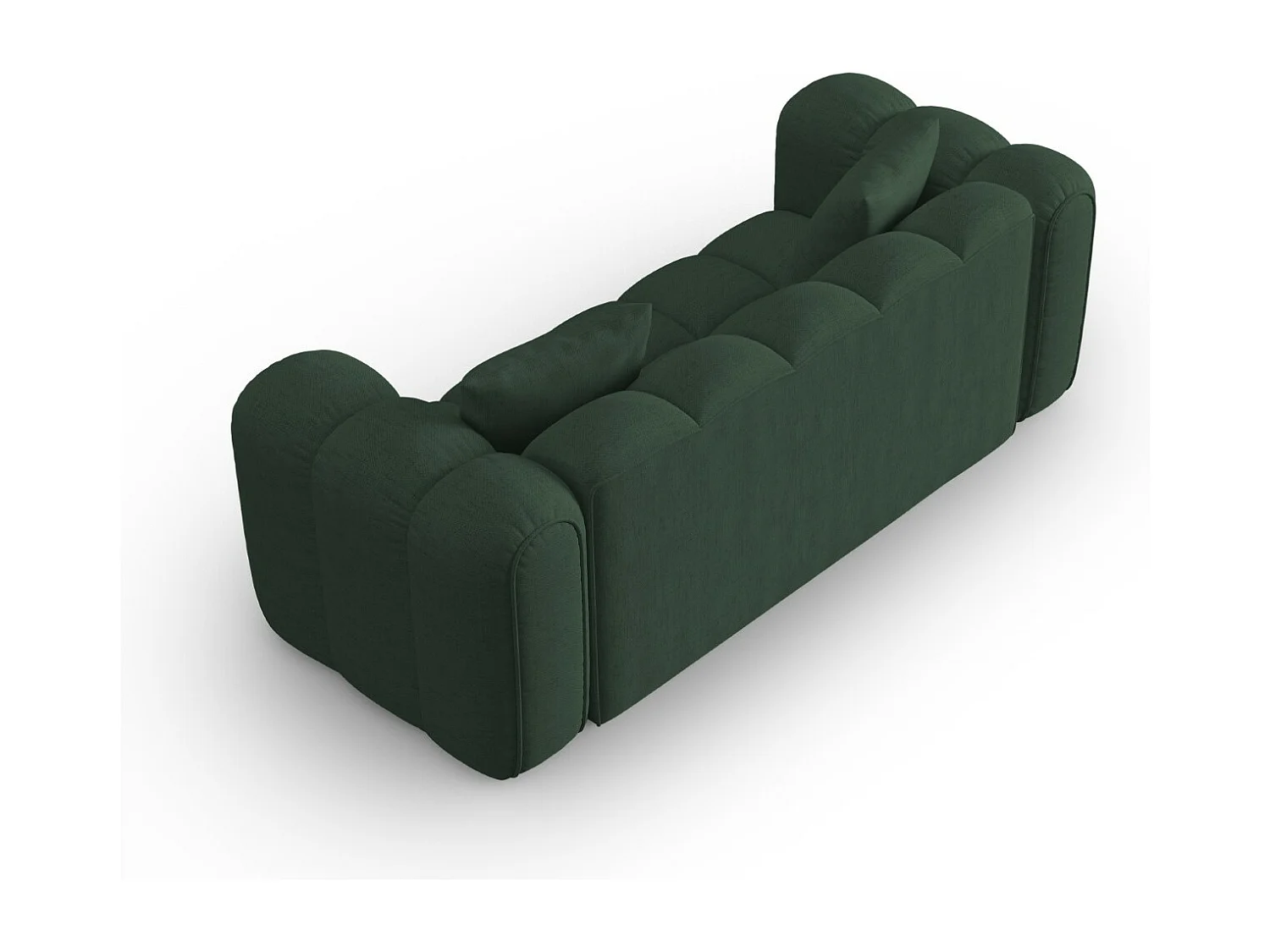 CXL by Christian Lacroix - Bank "Clotilde" 2 zitplaatsen, Structurele stof, Zeegroen - 208x94x70cm