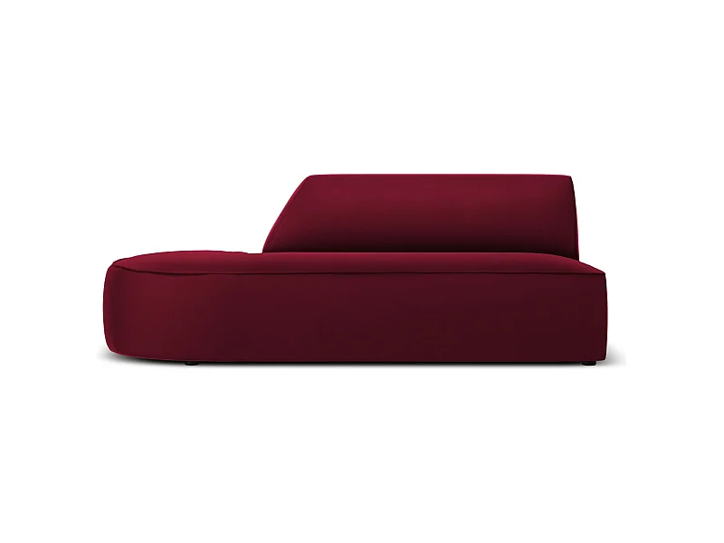 CXL by Christian Lacroix - 2-Sitzer modulares Sofa links "Charles" Sitzer aus Samt rot - 181x93x69cm