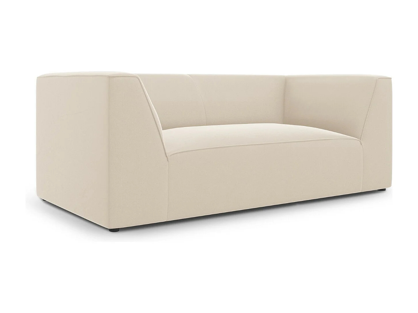 CXL by Christian Lacroix - Sofa, "Charles" 2 miejsca welur, beż - 174x92x69cm