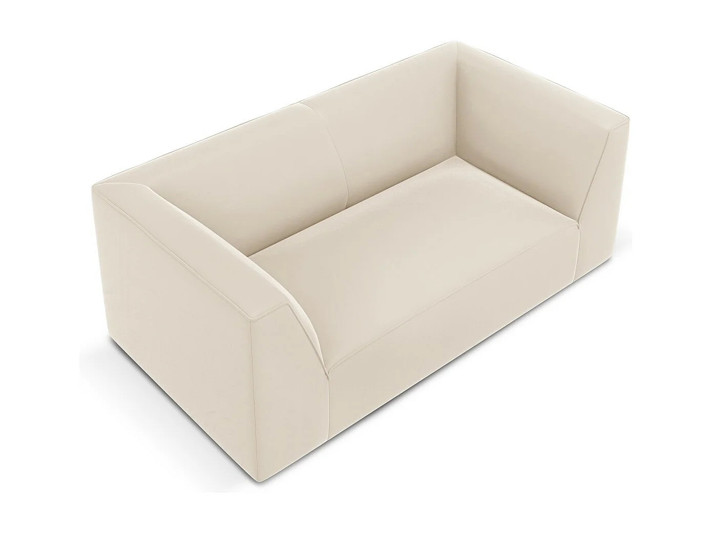 CXL by Christian Lacroix - Sofa, "Charles" 2 miejsca welur, beż - 174x92x69cm