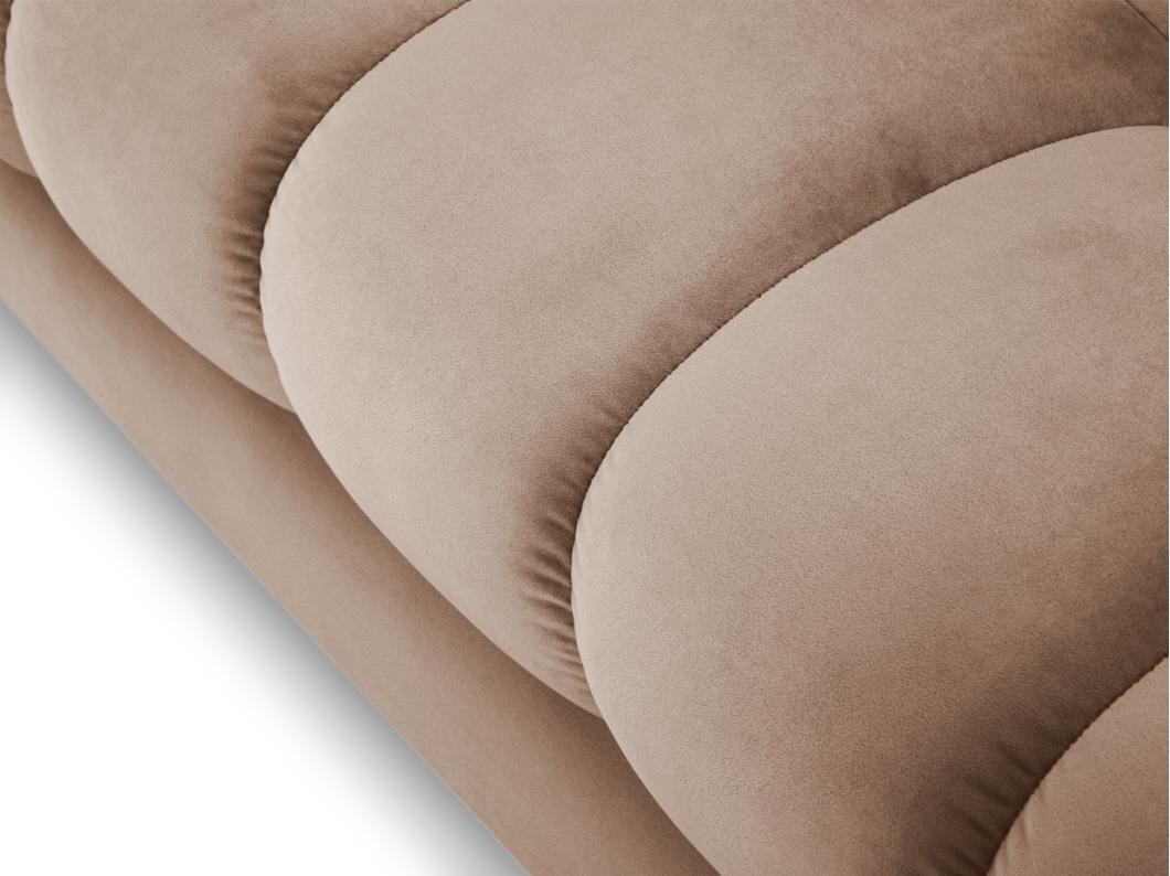 Cosmopolitan Design - Sofa, "Bali" 3 miejsca welur, beż - 177x92x75cm