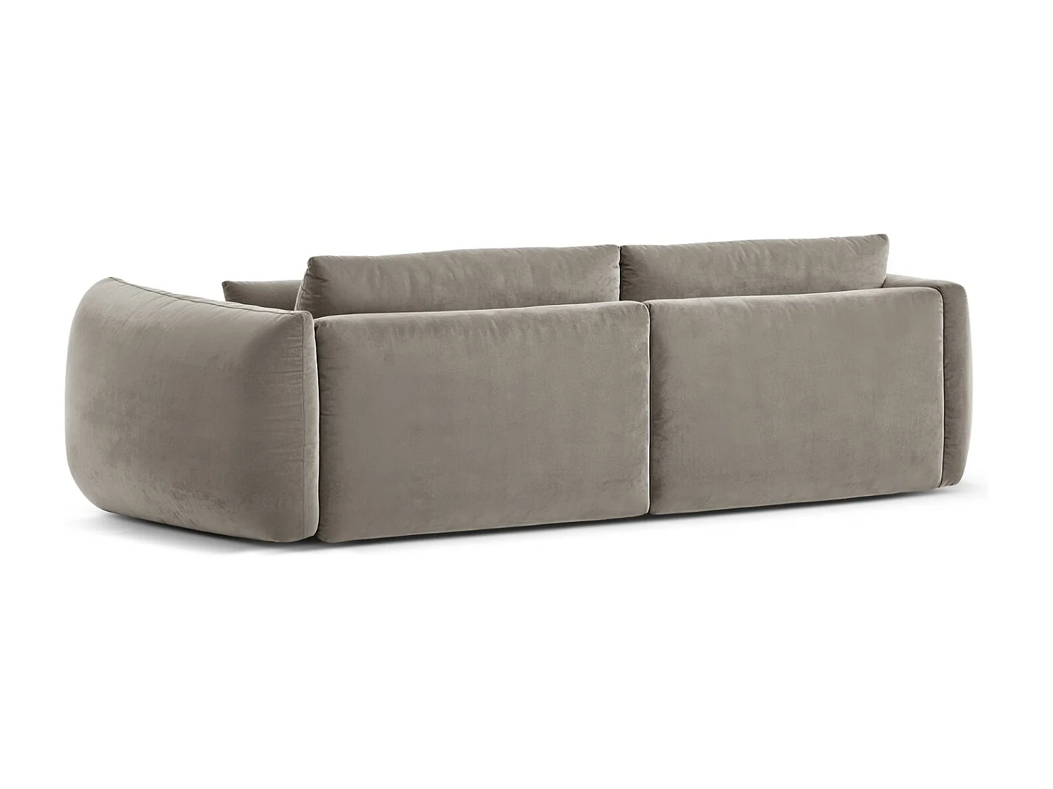 CXL by Christian Lacroix - Sofá modular "Maurie" 4 lugares em veludo concreto - 264x107x90cm