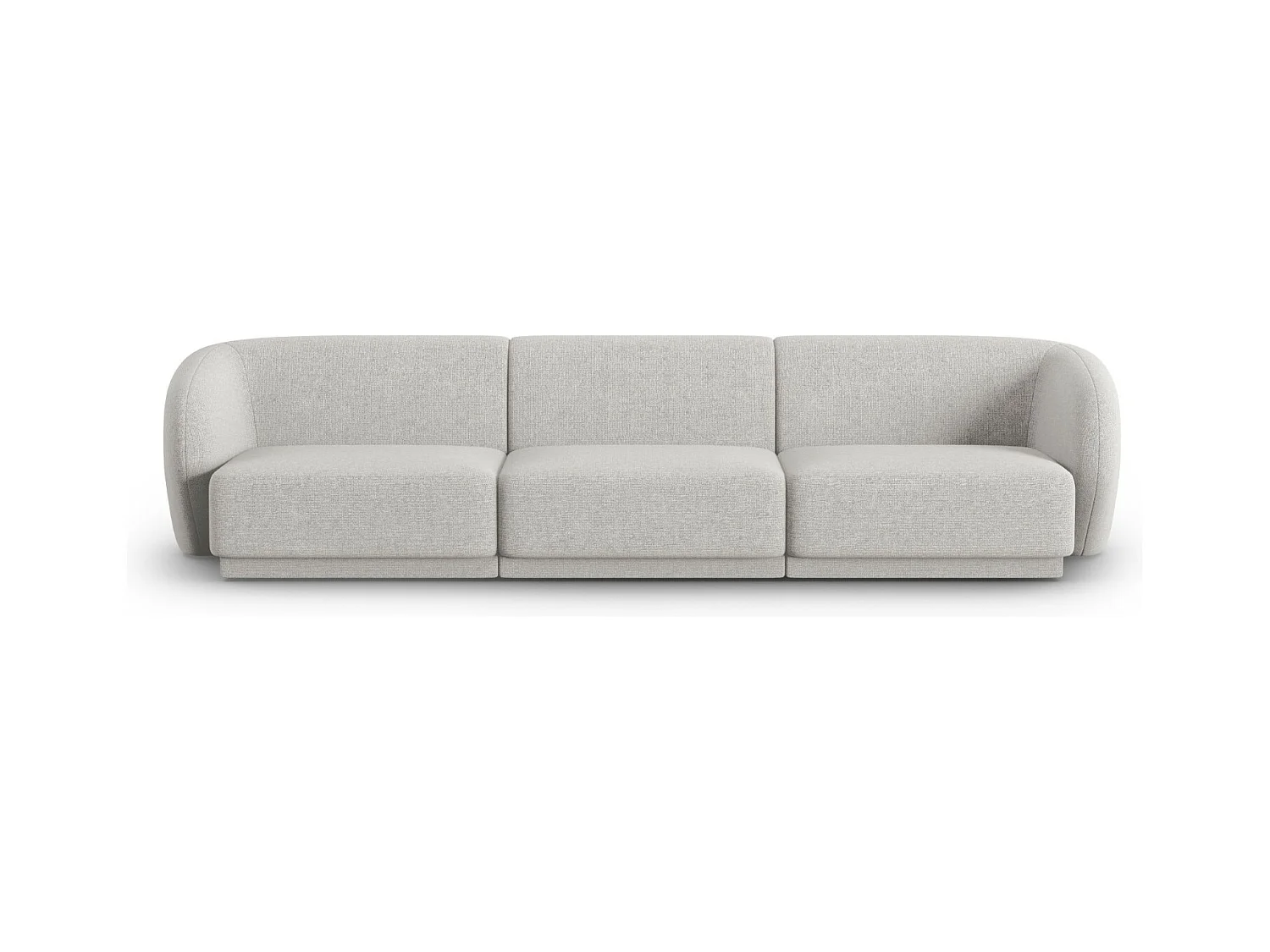 CXL by Christian Lacroix - Modulaire bank "Lionel" 3 zitplaatsen, Chenille, Gevlekt zilver - 266x93x74cm