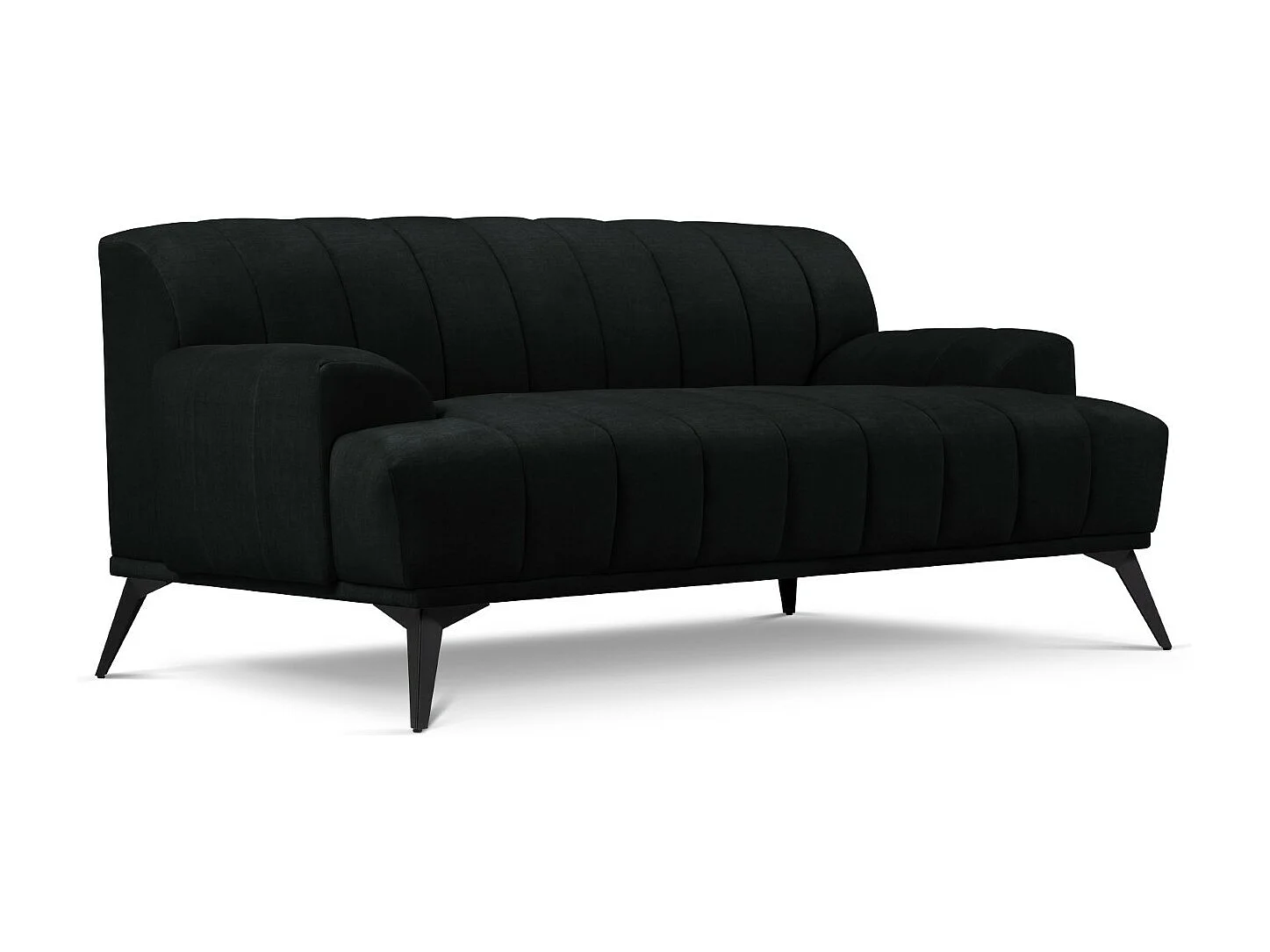 CXL by Christian Lacroix - 2-Sitzer Sofa "Rita" Sitzer aus Samt schwarz - 166x94x77cm