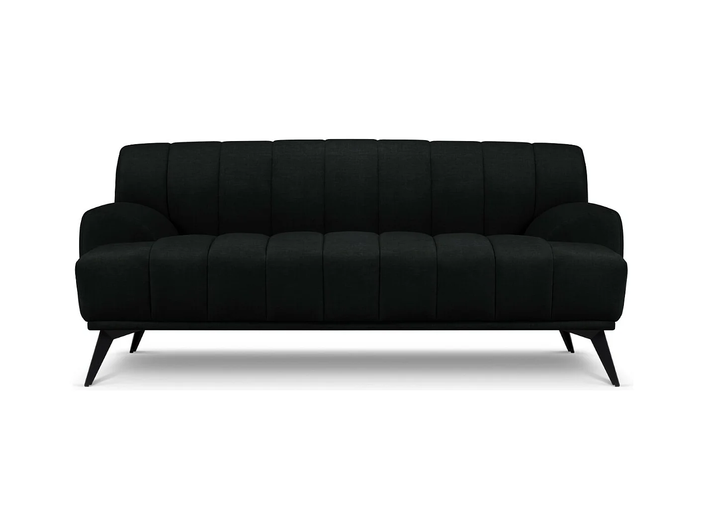 CXL by Christian Lacroix - Canapé "Rita" 2 places en velours noir - 166x94x77cm
