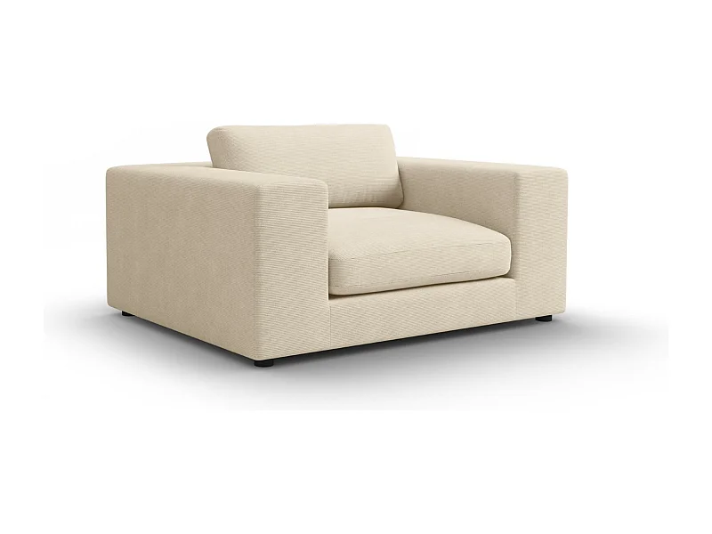 CXL by Christian Lacroix - 1,5-Sitzer Sofa "Tendance" Sitzer aus Cord leichtes beige - 156x122x72cm