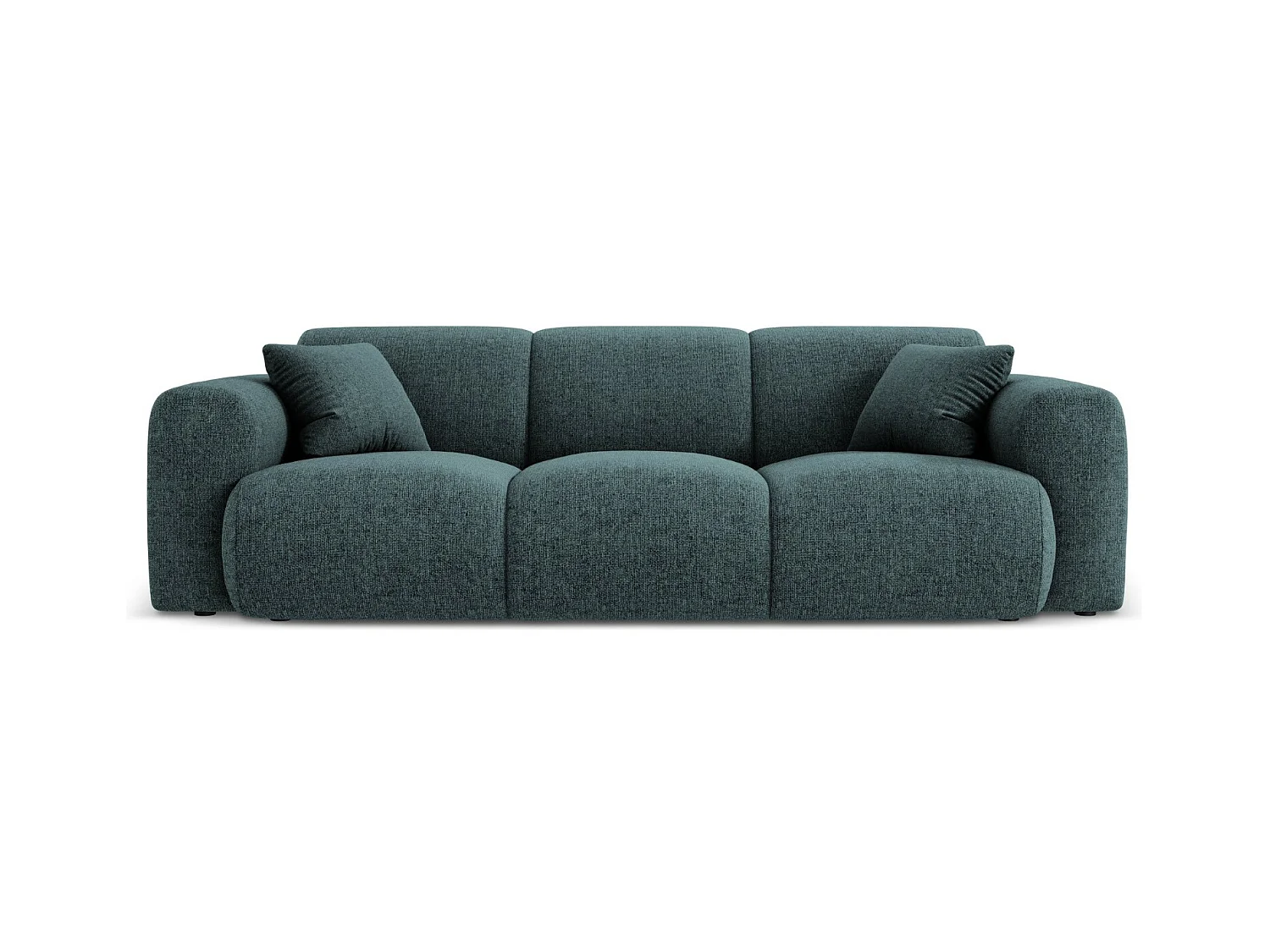 Cosmopolitan Design - Bank "Nolio" 3 zitplaatsen, Chenille, Olie - 235x95x72cm