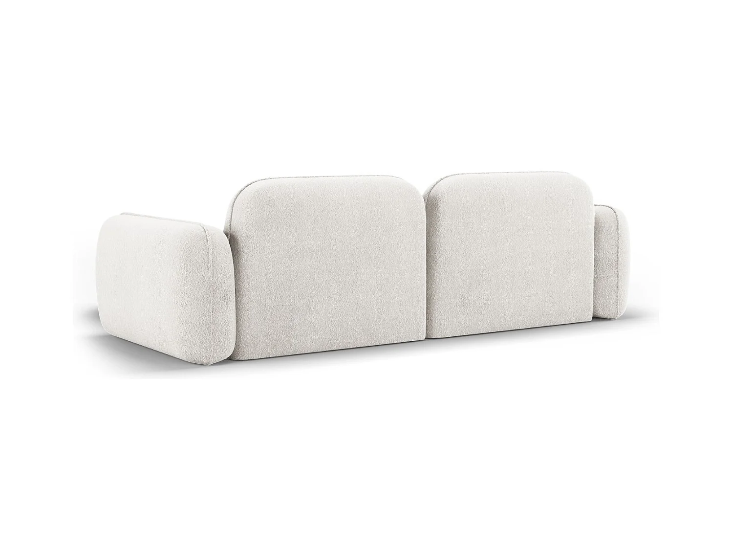 CXL by Christian Lacroix - 3-Sitzer modulares Ecksofa rechts "Lucien" Sitzer aus Samt elfenbein - 230x165x70cm