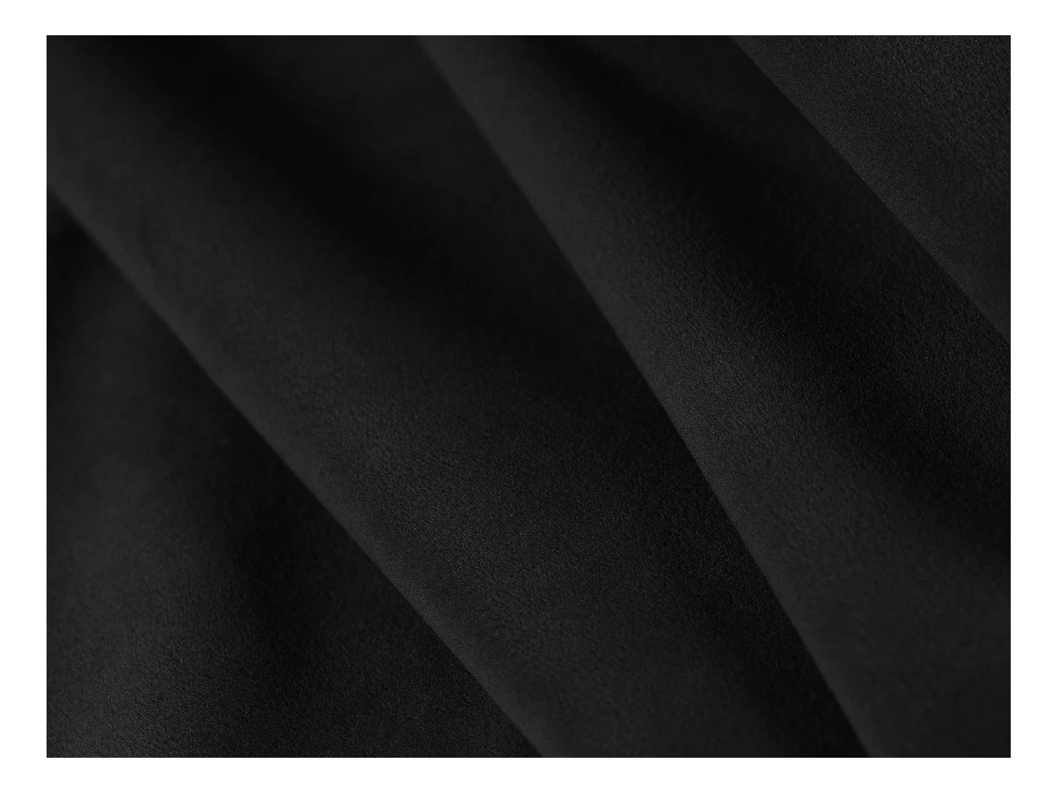 Cosmopolitan Design - Canapé d'angle symétrique modulable "Rome" 4 places en velours noir - 320x160x75cm