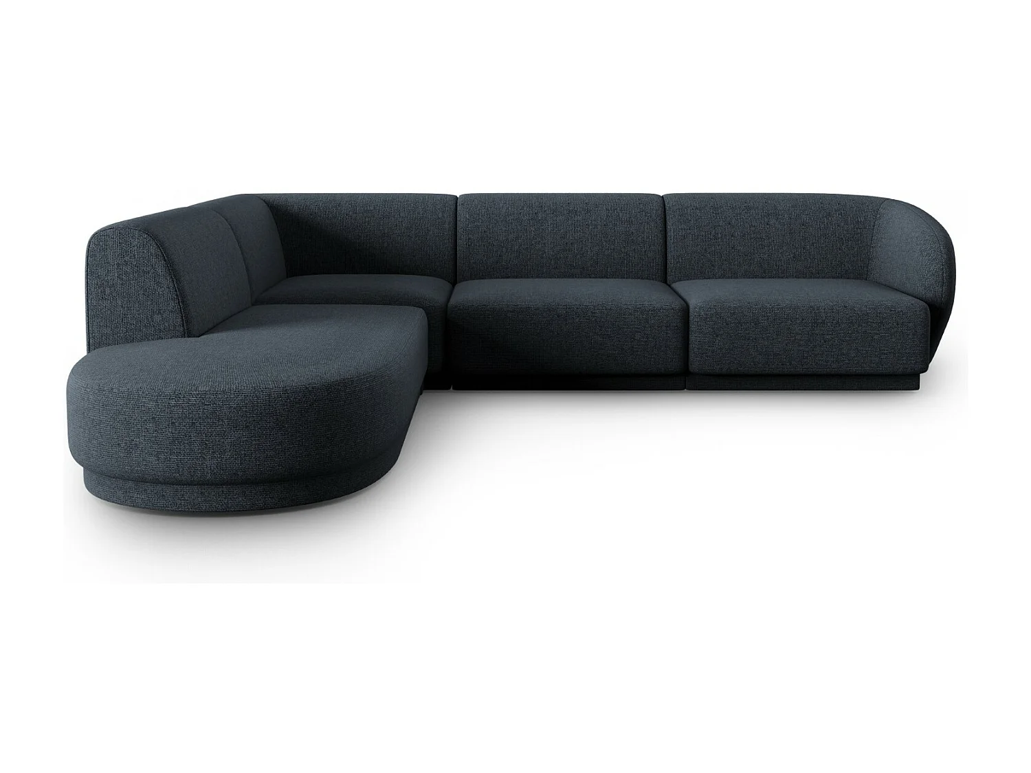 CXL by Christian Lacroix - Narożnik lewy, "Lionel" 5 miejsc szenil, niebieski melanż - 265x232x74cm