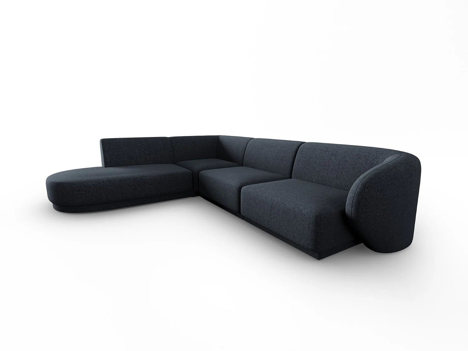 CXL by Christian Lacroix - Narożnik lewy, "Lionel" 5 miejsc szenil, niebieski melanż - 265x232x74cm