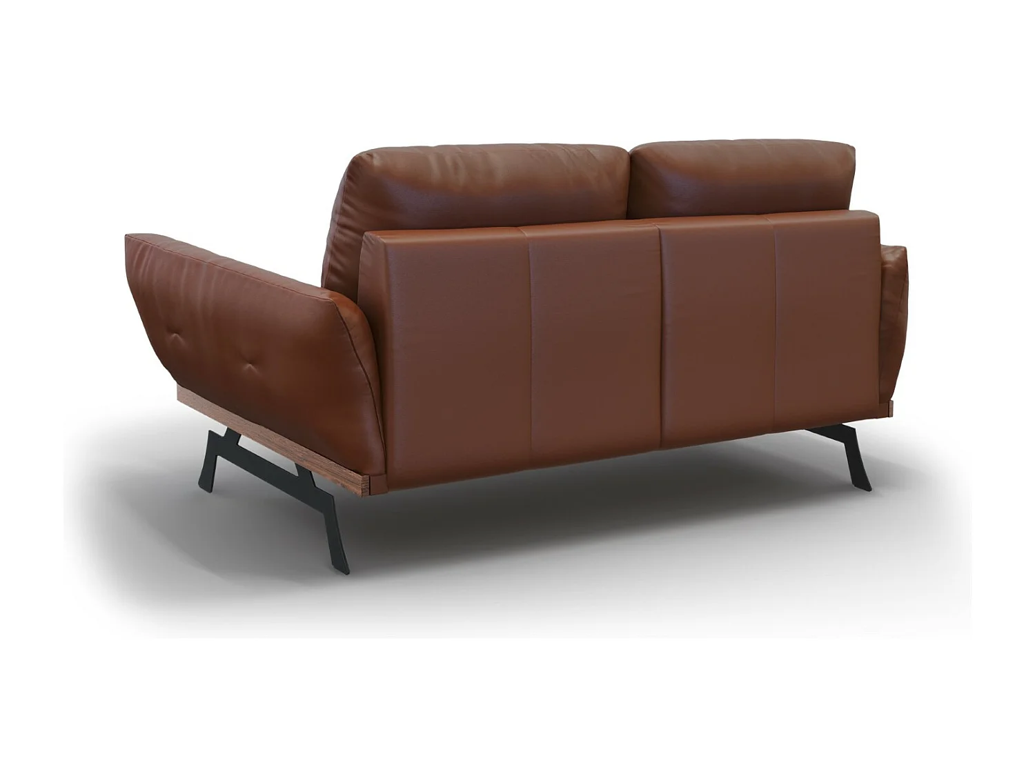 CXL by Christian Lacroix - 3-Sitzer Sofa "Olivier" Sitzer aus Echtleder braun - 188x95x87cm