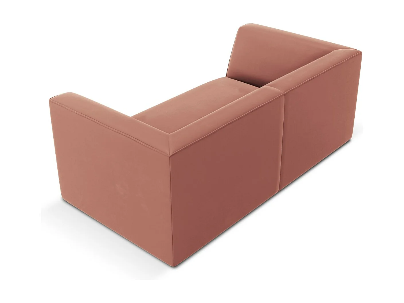 CXL by Christian Lacroix - Sofa, "Charles" 2 miejsca welur, róż - 174x92x69cm