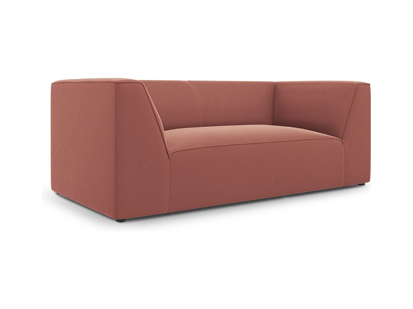 CXL by Christian Lacroix - Canapé "Charles" 2 places en velours rose - 174x92x69cm