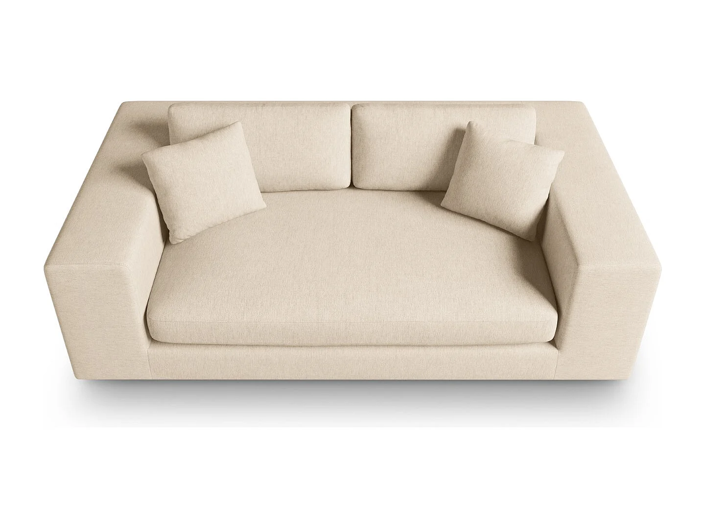 CXL by Christian Lacroix - 3-Sitzer Sofa "Tendance" Sitzer aus strukturiertem Stoff beige - 220x122x72cm