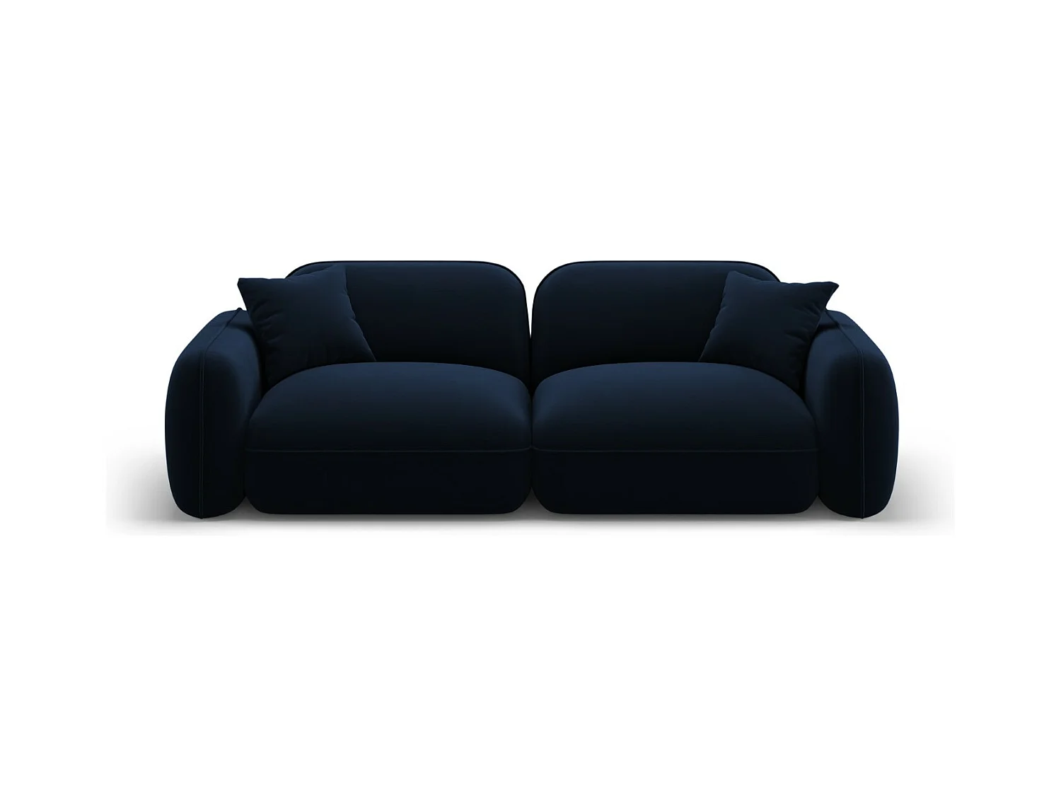 CXL by Christian Lacroix - Modulaire bank "Lucien" 3 zitplaatsen, Flueel, Koningsblauw - 230x90x70cm