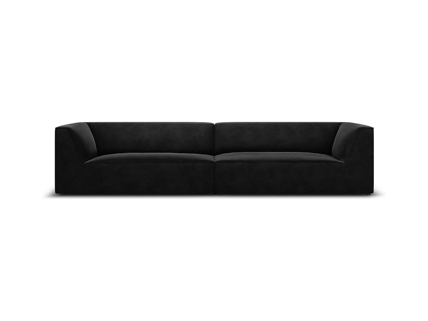 CXL by Christian Lacroix - Canapé "Charles" 4 places en velours noir - 302x93x69cm