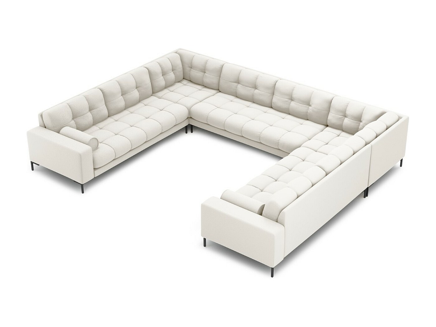 Cotta - Divano In Tessuto Strutturato - Dimensioni 223x74-91x265 Cm, Con Poggiatesta Regolabile, Design Moderno