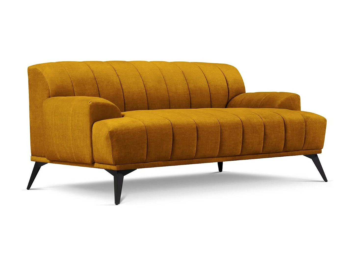 CXL by Christian Lacroix - 2-Sitzer Sofa "Rita" Sitzer aus Samt senf - 166x94x77cm