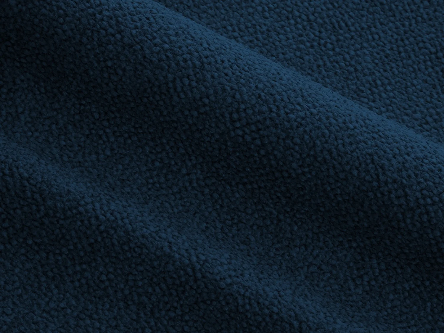 Cosmopolitan Design - Sofá "Mackay" 4 lugares em veludo estruturado azul escuro - 230x94x73cm