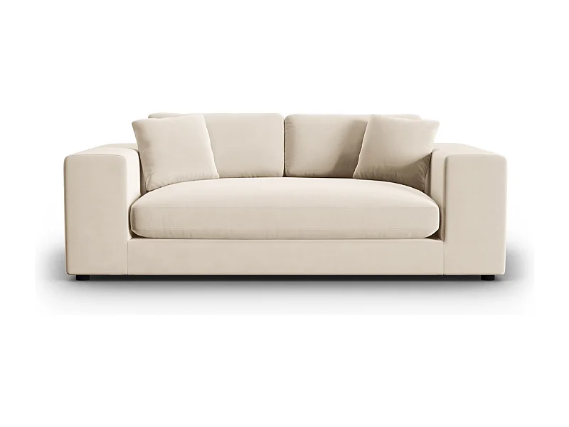 CXL by Christian Lacroix - 3-Sitzer Sofa "Tendance" Sitzer aus Samt beige - 220x122x72cm