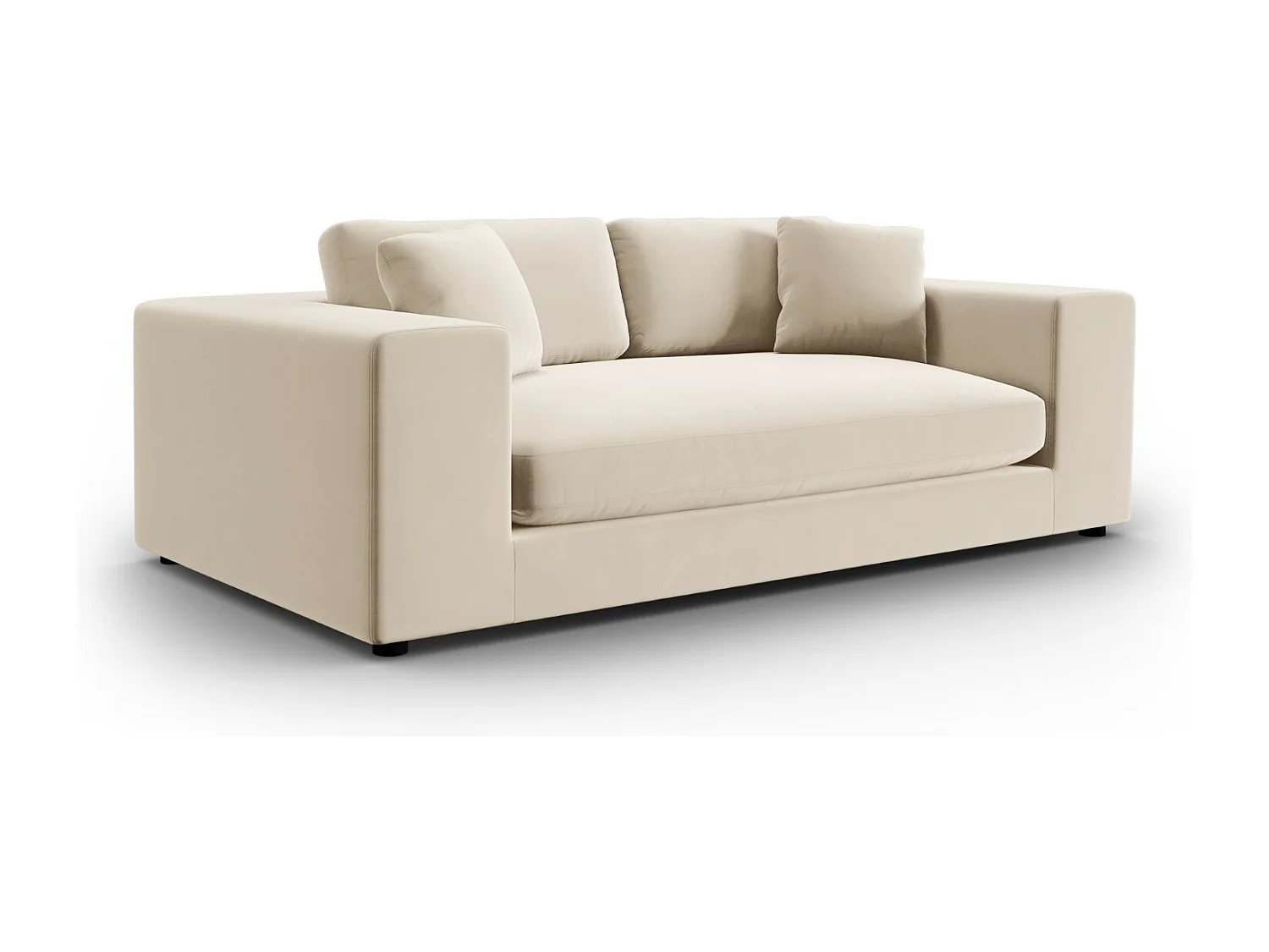 CXL by Christian Lacroix - Bank "Tendance" 3 zitplaatsen, Flueel, Beige - 220x122x72cm