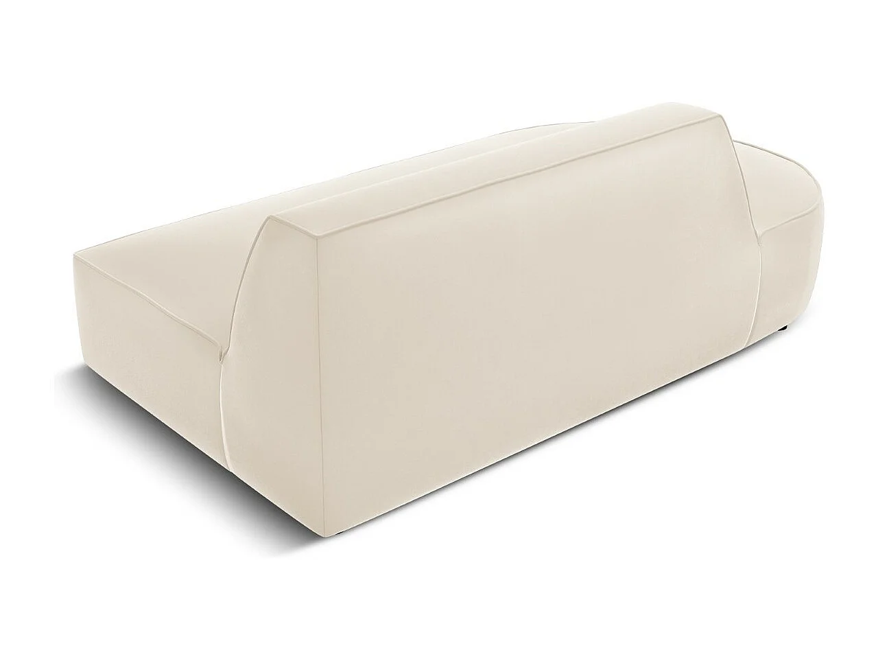 CXL by Christian Lacroix - Canapé modulable gauche "Charles" 2 places en velours beige - 181x93x69cm