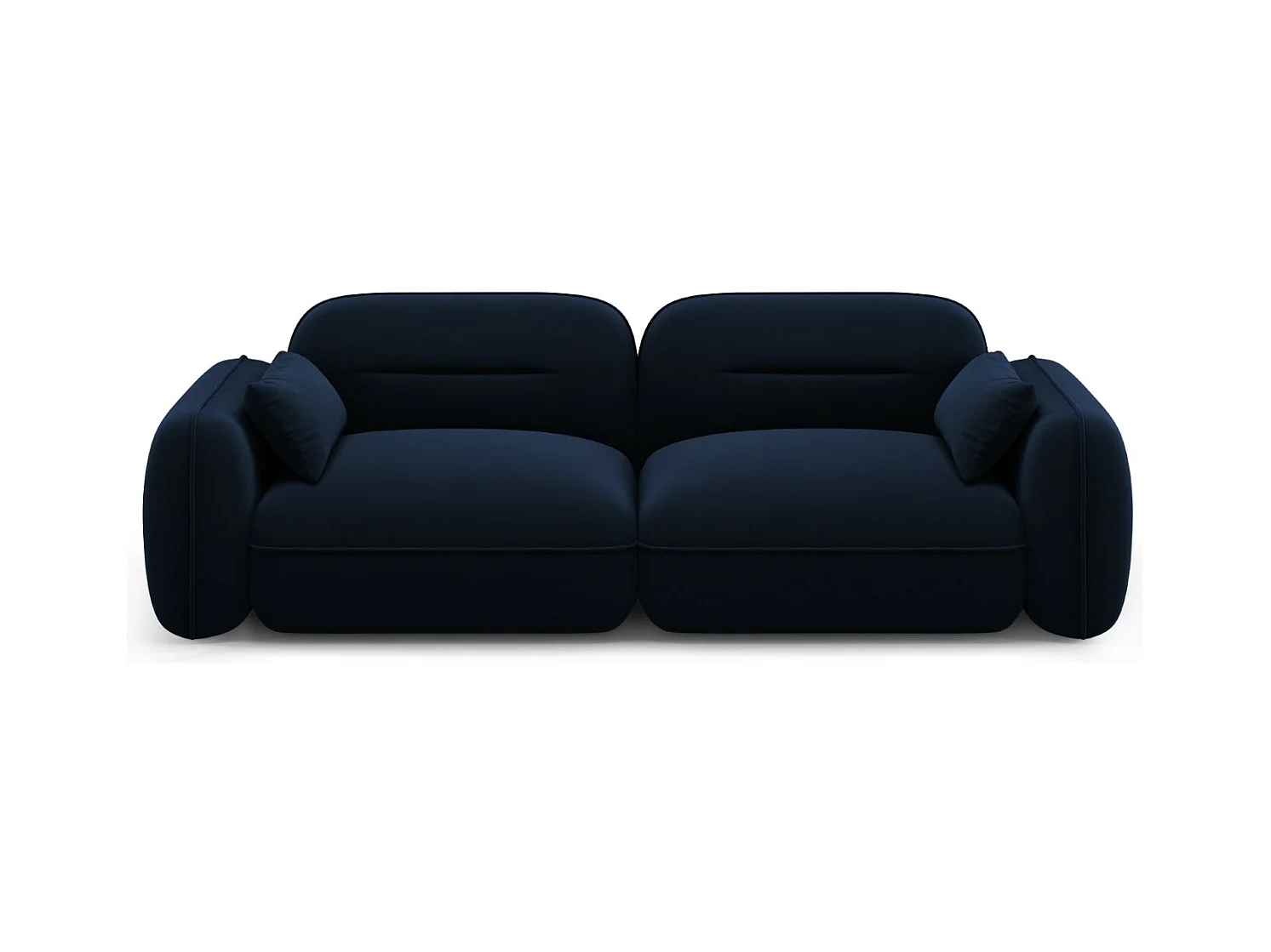 Cosmopolitan Design - Modulaire bank "Sydney" 3 zitplaatsen, Flueel, Koningsblauw - 230x90x70cm