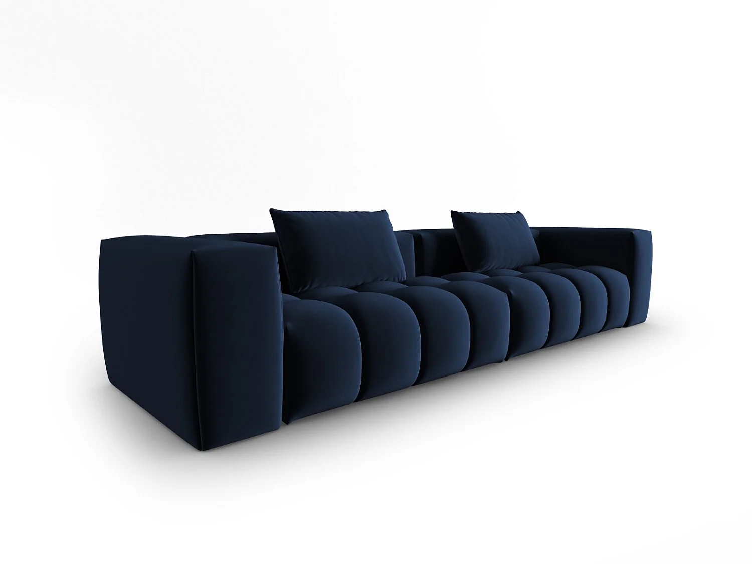 CXL by Christian Lacroix - 5-Sitzer modulares Sofa "Lorella" Sitzer aus Samt königsblau - 290x85x70cm