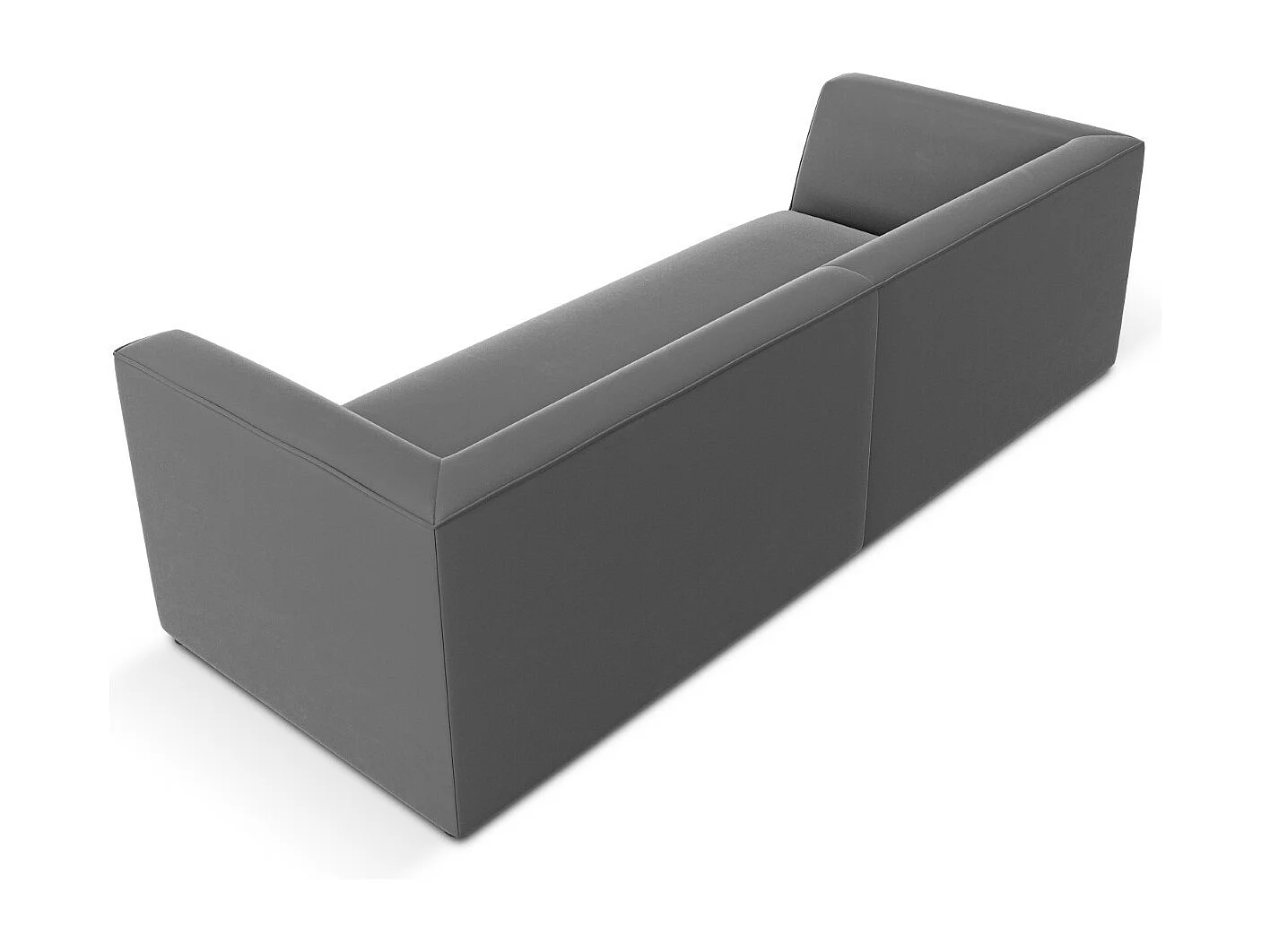 CXL by Christian Lacroix - Sofa, "Charles" 3 miejsca welur, szary ciemny - 232x92x69cm