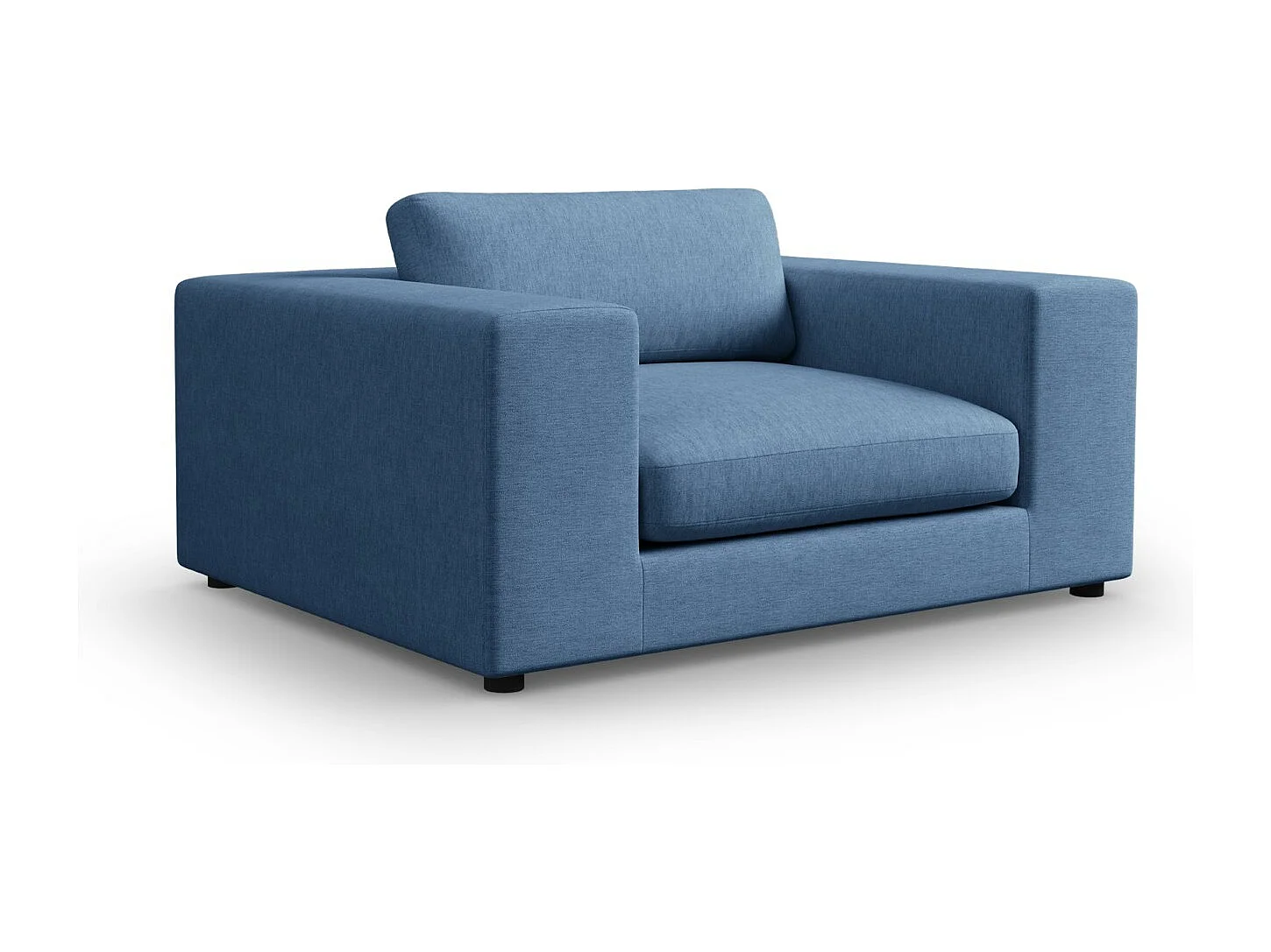 CXL by Christian Lacroix - Bank "Tendance" 1,5 zitplaatsen, Structurele stof, Donkerblauw - 156x122x72cm