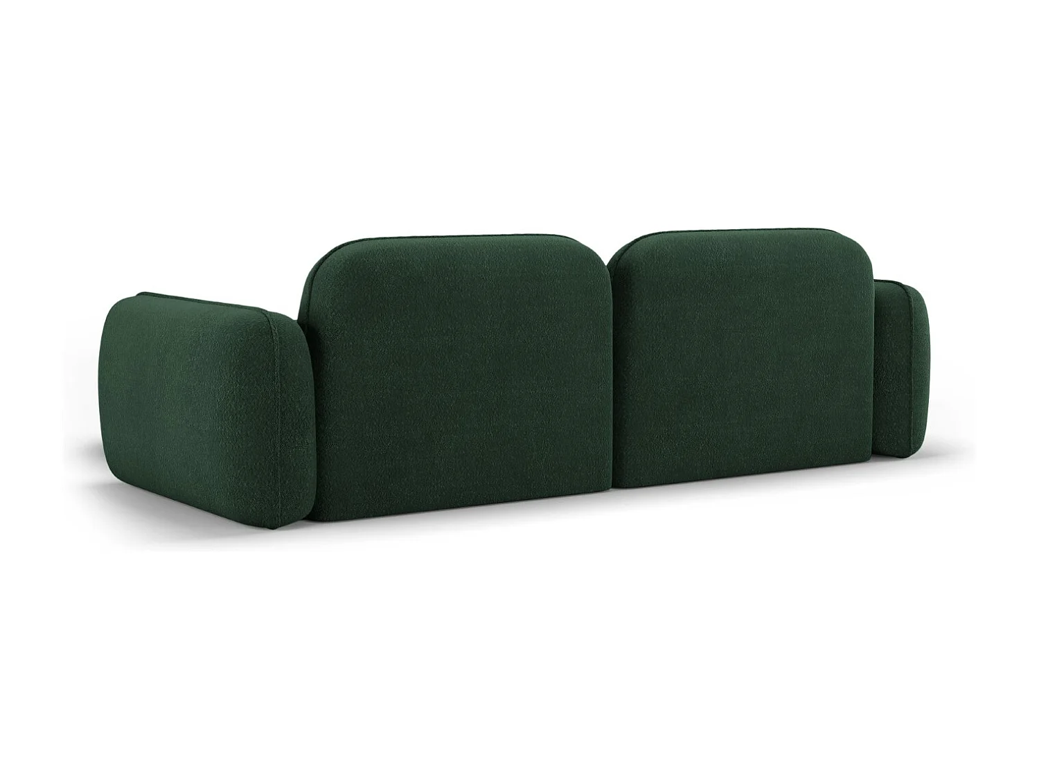 CXL by Christian Lacroix - Sofá modular de canto direito "Lucien" 3 lugares em veludo verde - 230x165x70cm