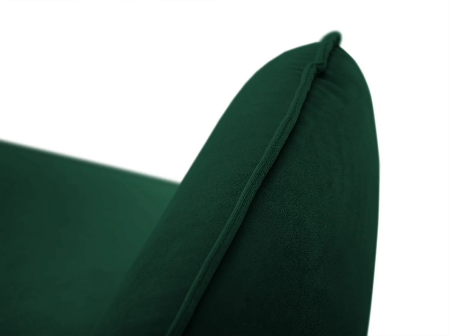 Cosmopolitan Design - Sofá "Vienna" 3 lugares em veludo verde garrafa - 200x92x95cm