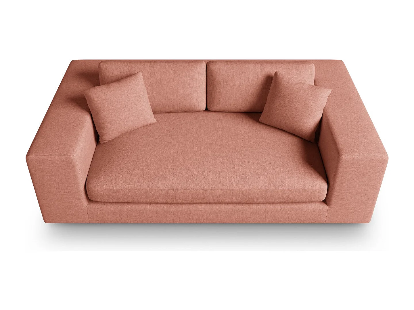 CXL by Christian Lacroix - 3-Sitzer Sofa "Tendance" Sitzer aus strukturiertem Stoff rot - 220x122x72cm