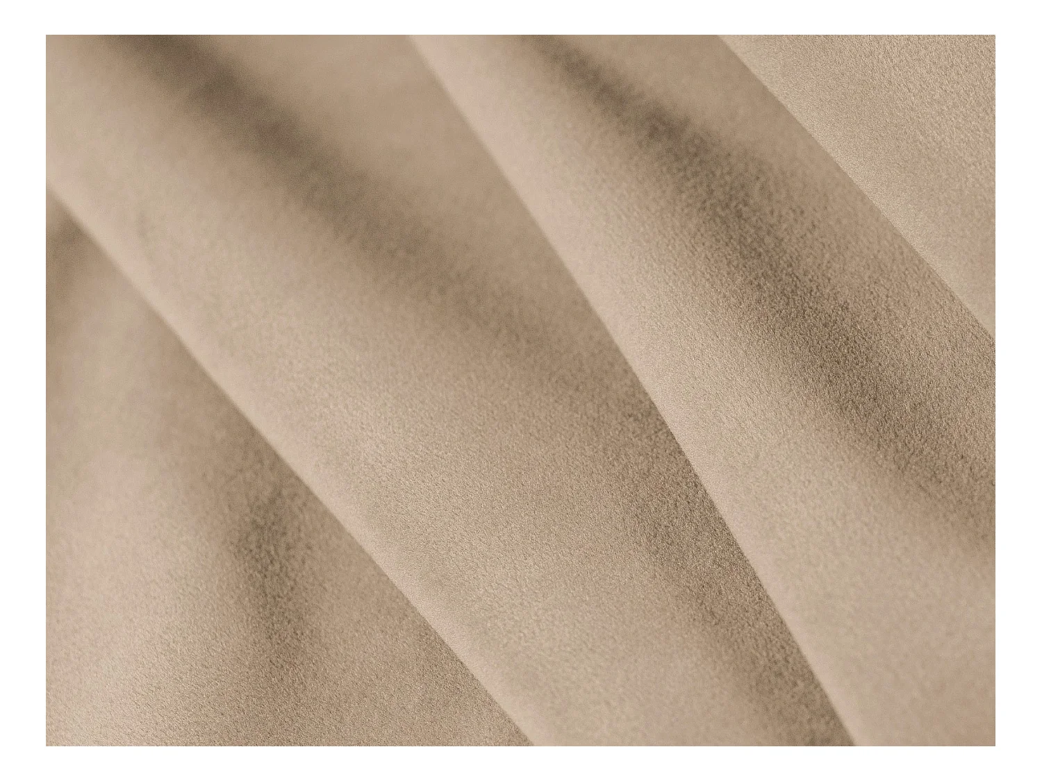 Cosmopolitan Design - Canapé d'angle droit modulable "Sydney" 3 places en velours le sable - 230x165x70cm