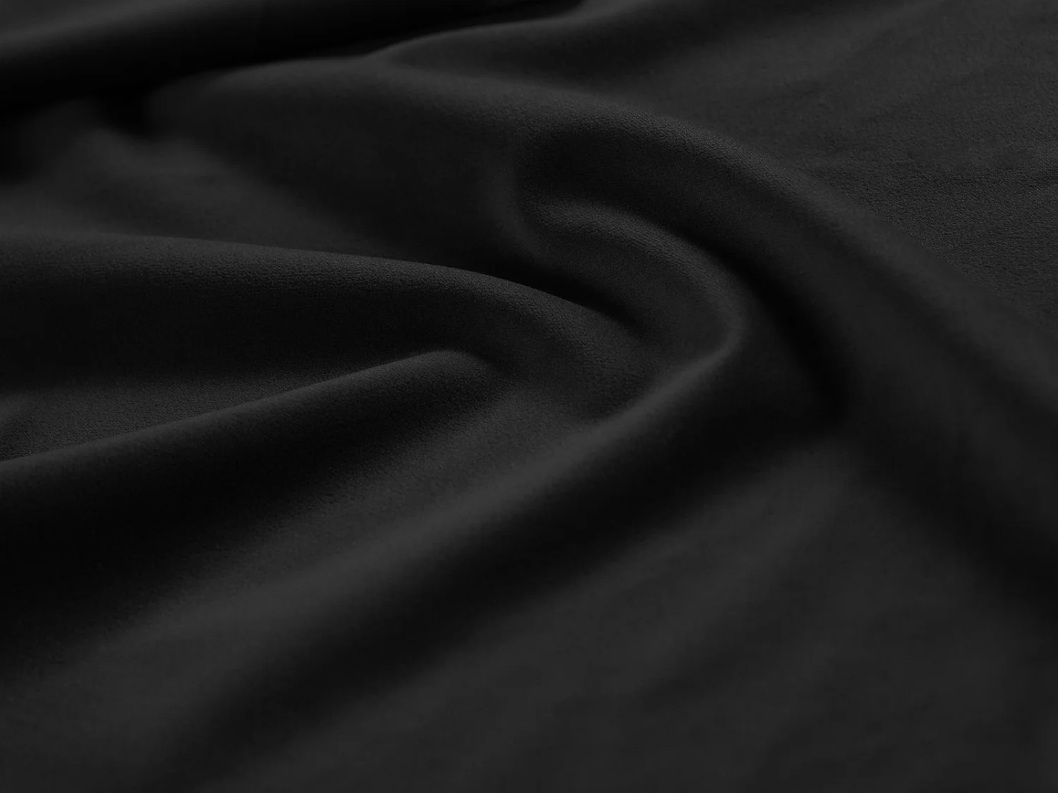 CXL by Christian Lacroix - Linker hoekbank "Luc" 4 zitplaatsen, Flueel, Zwart - 284x166x70cm