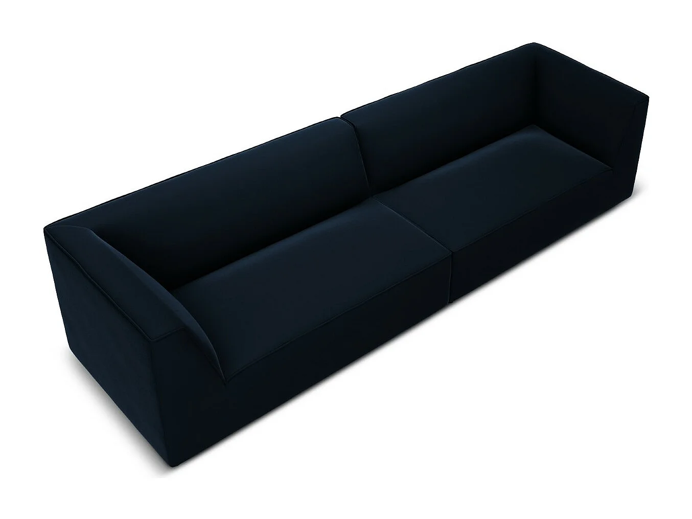 CXL by Christian Lacroix - 4-Sitzer Sofa "Charles" Sitzer aus Samt dunkelblau - 302x93x69cm
