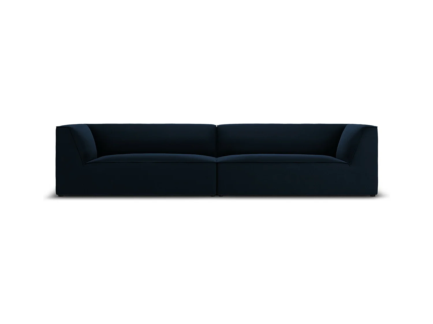CXL by Christian Lacroix - Canapé "Charles" 4 places en velours bleu foncé - 302x93x69cm