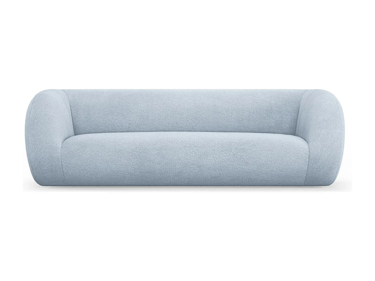 Cosmopolitan Design - Bank "Essen" 3 zitplaatsen, Boucle, Lichtblauw - 230x95x86cm
