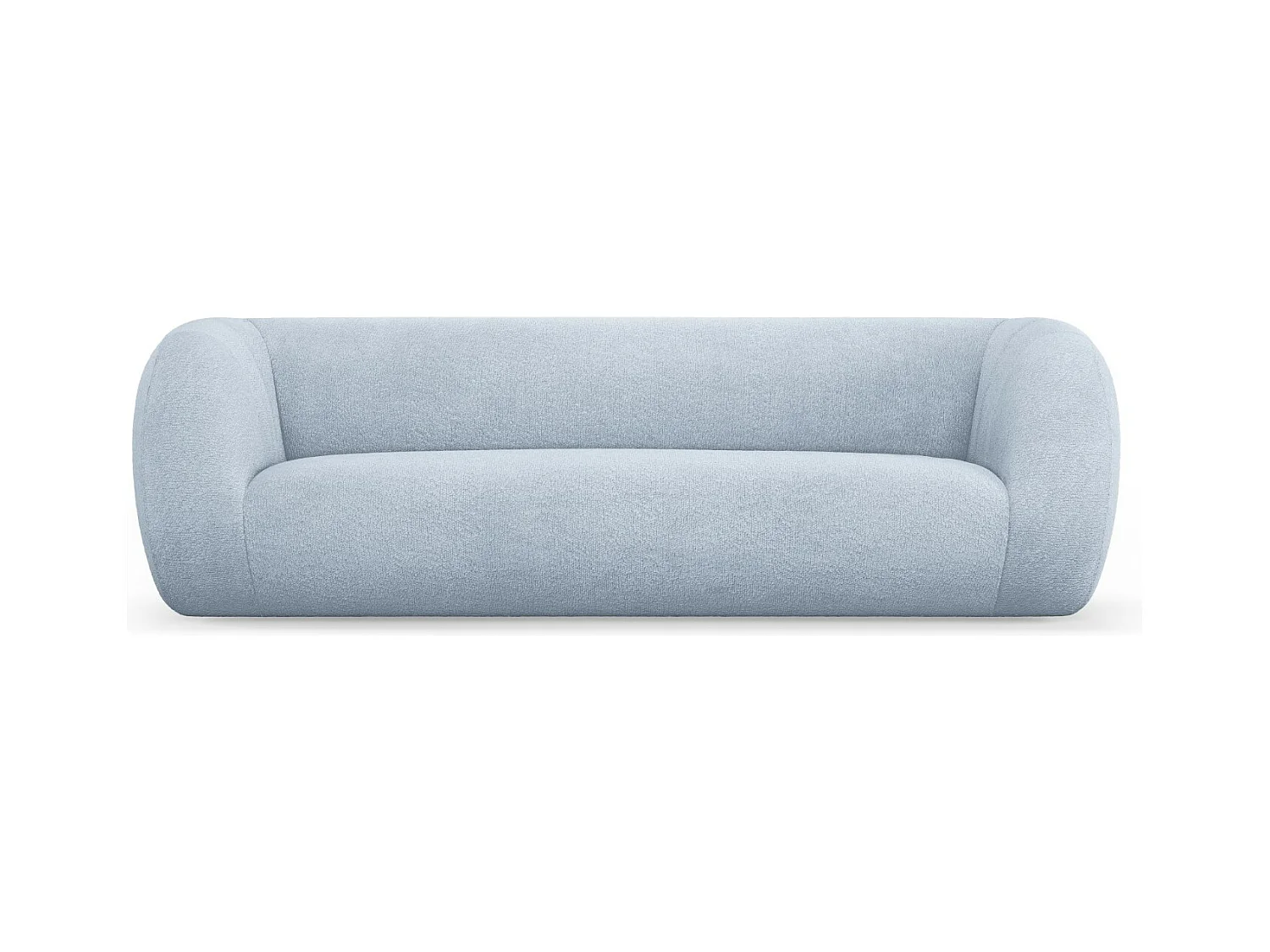 Cosmopolitan Design - Bank "Essen" 3 zitplaatsen, Boucle, Lichtblauw - 230x95x86cm