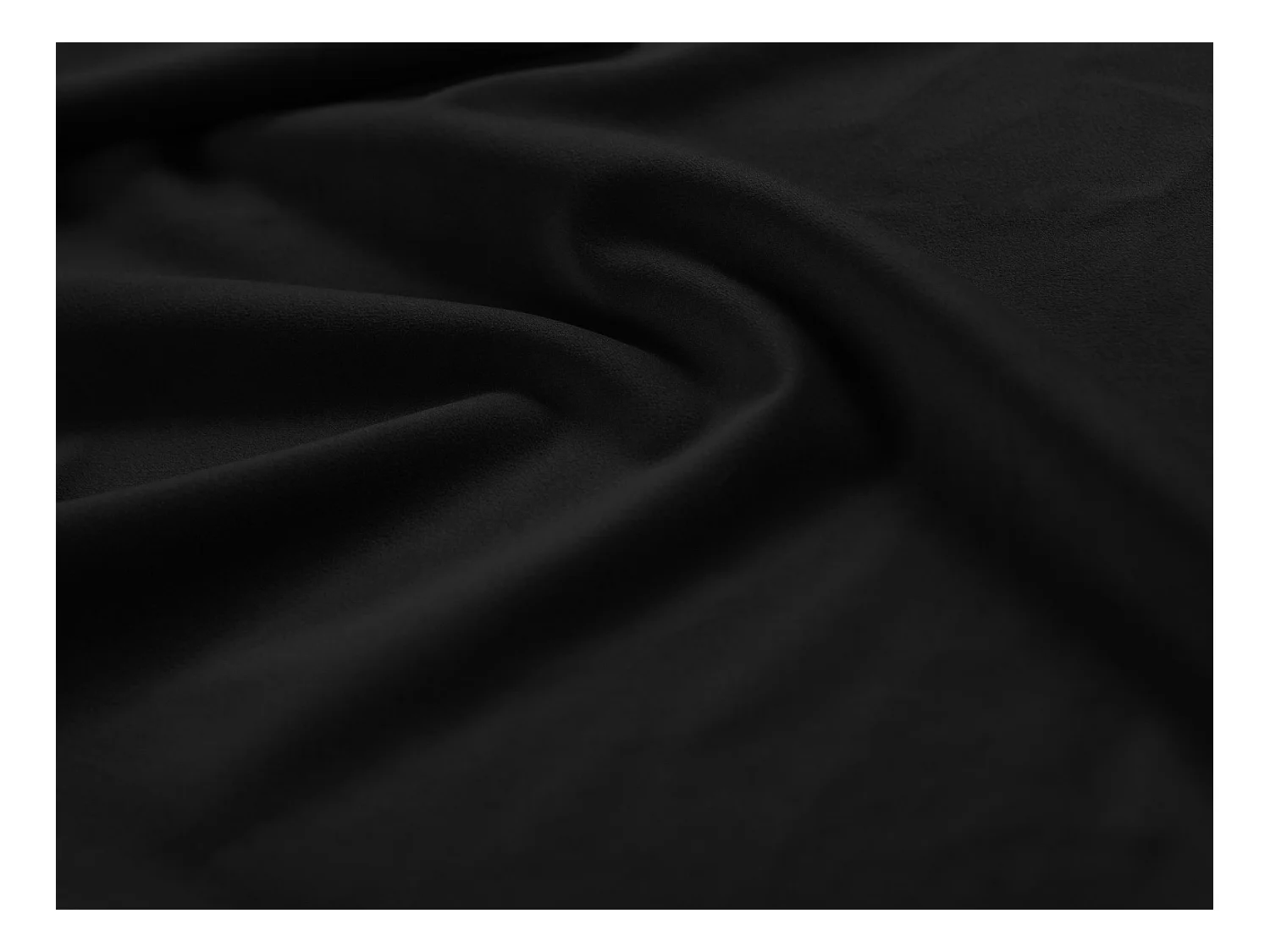Cosmopolitan Design - Panoramische bank "Bali" 9 zitplaatsen, Flueel, Zwart - 327x256x75cm