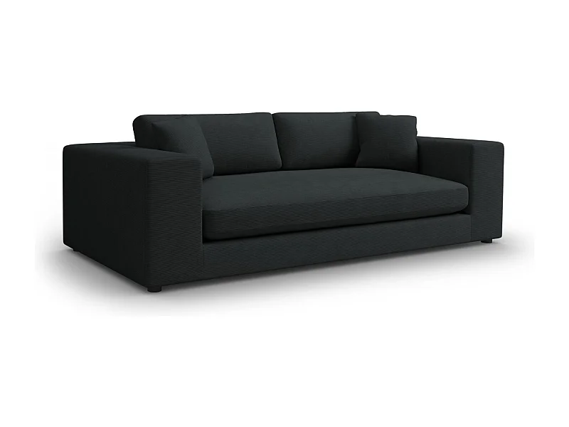 CXL by Christian Lacroix - Sofa, "Tendance" 4 miejsca sztruks, czarny - 262x122x72cm
