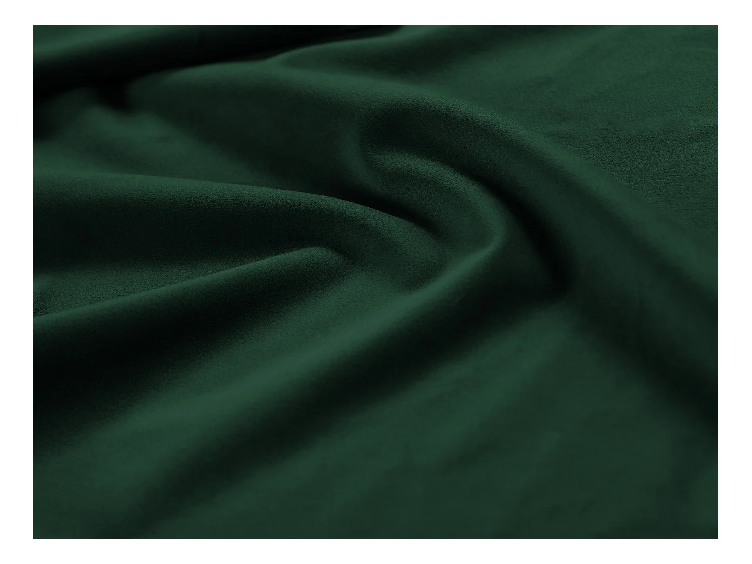 Cosmopolitan Design - Canapé d'angle droit "Vienna" 6 places en velours vert bouteille - 275x185x95cm