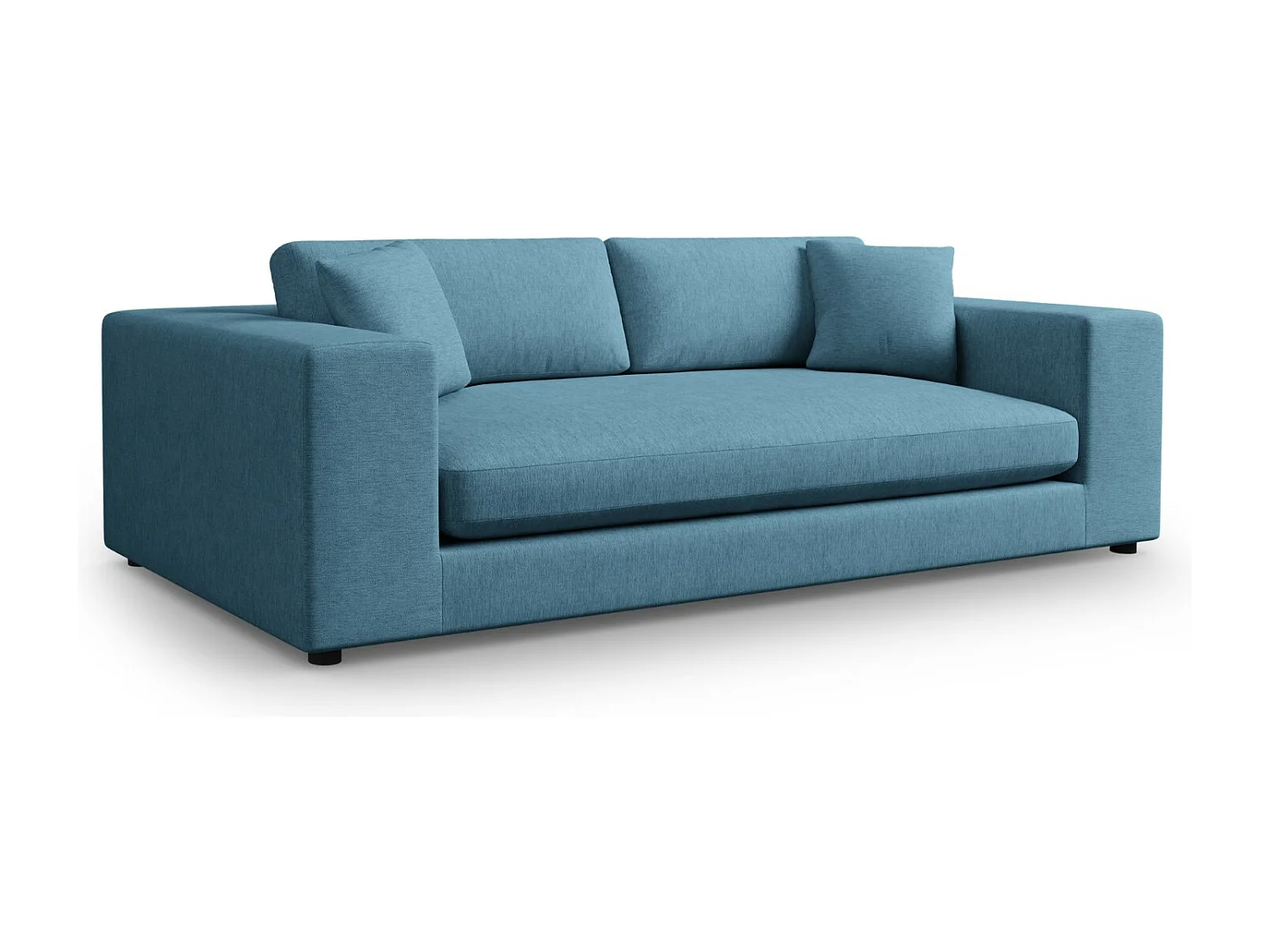 CXL by Christian Lacroix - 4-Sitzer Sofa "Tendance" Sitzer aus strukturiertem Stoff blau - 262x122x72cm
