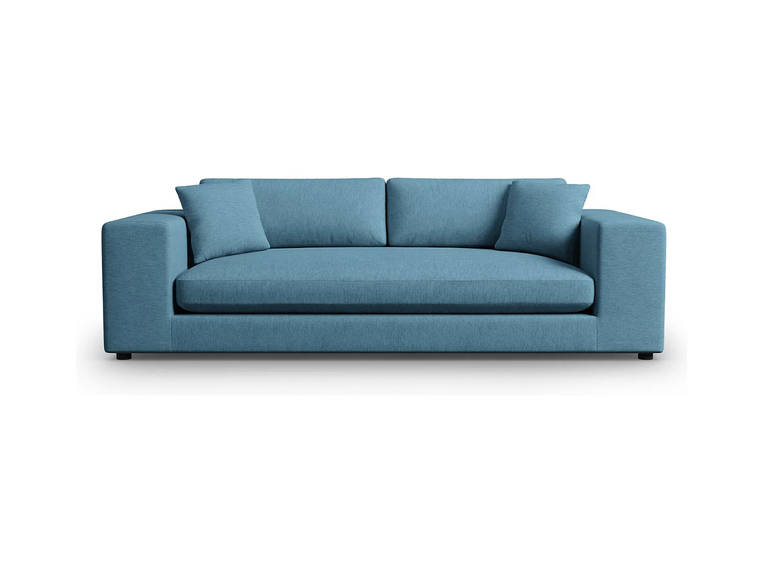 CXL by Christian Lacroix - Bank "Tendance" 4 zitplaatsen, Structurele stof, Blauw - 262x122x72cm