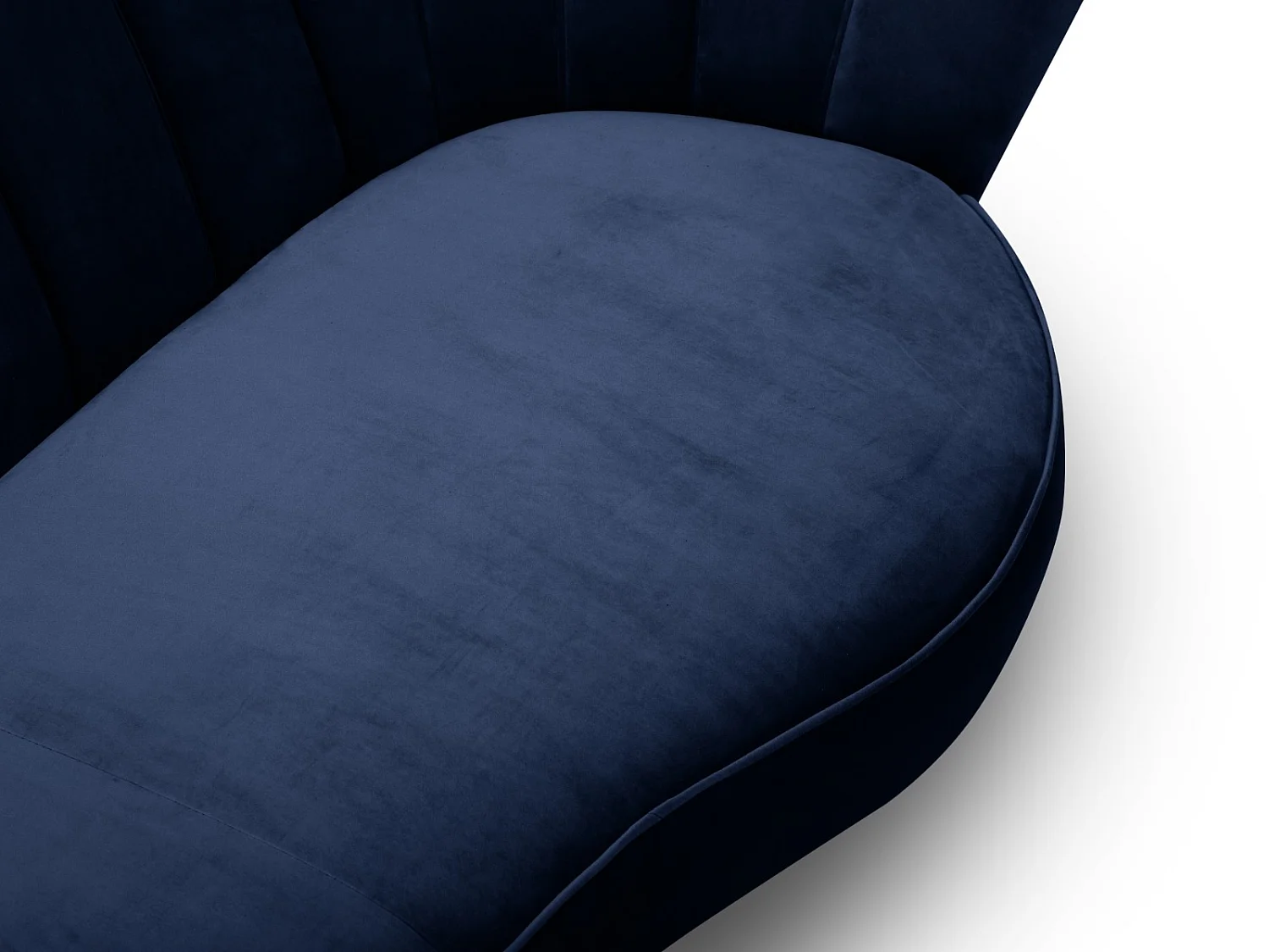 Cosmopolitan Design - Sofa, "Kingston" 3 miejsca welur, błękit królewski - 224x95x85cm